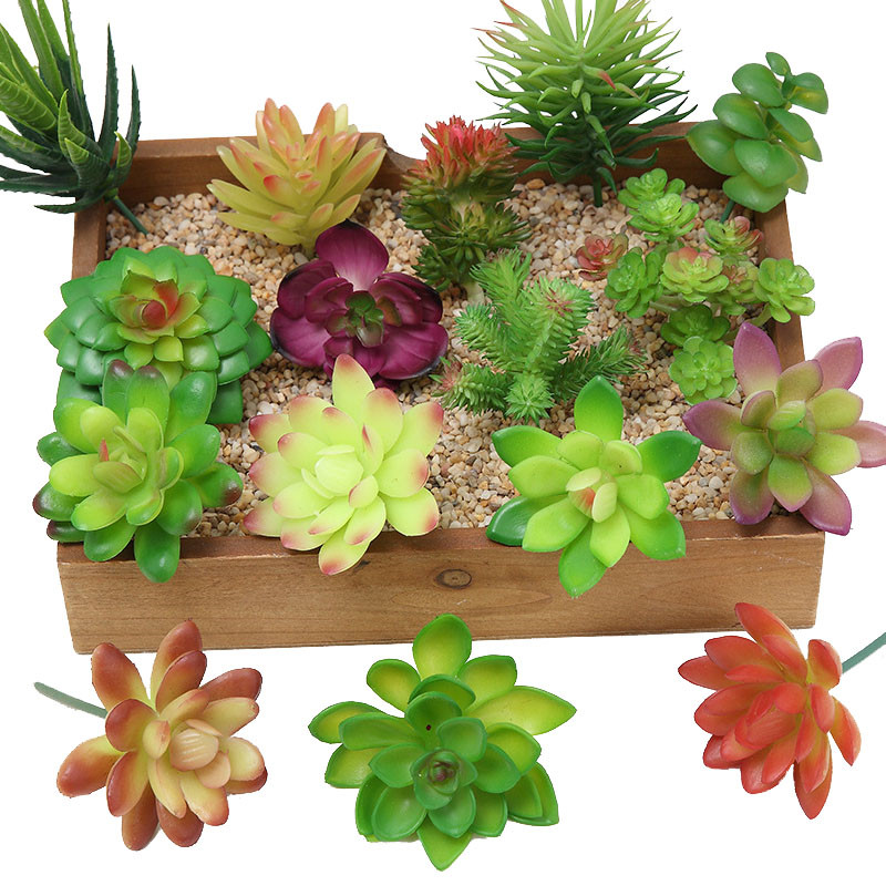 Bonsai Garden Ideas - 2021 künstliche Sukkulenten Pflanzen Wohnkultur Mini