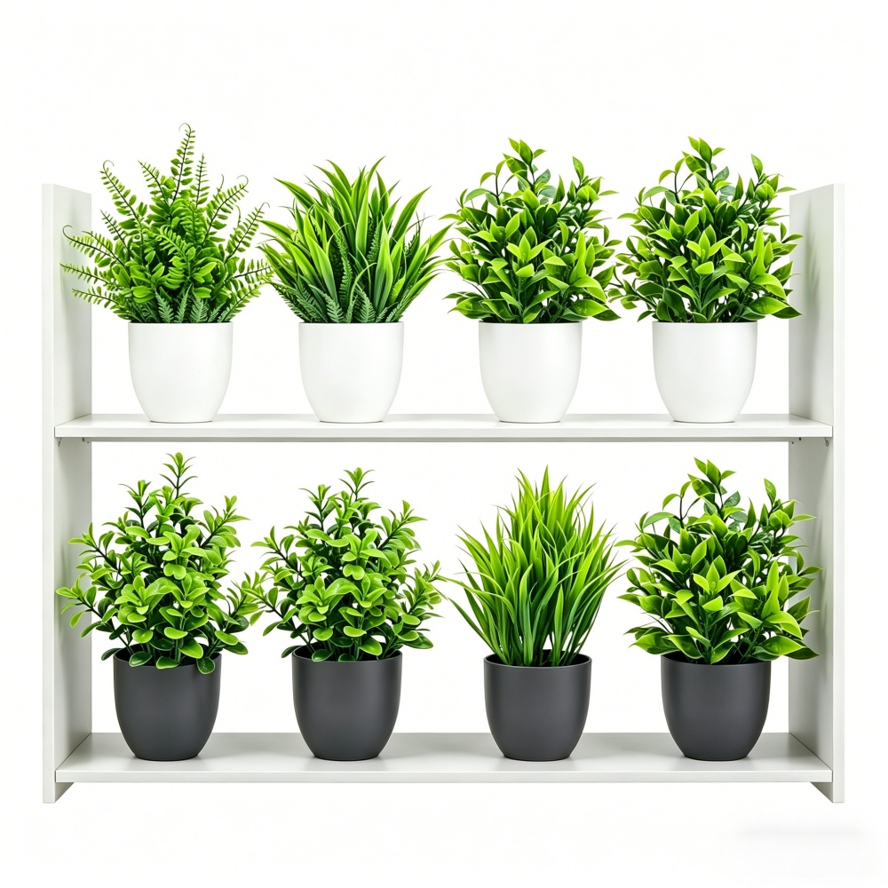 Bonsai Garden Ideas - 4-teiliges Set Mini Künstliche Pflanzen im