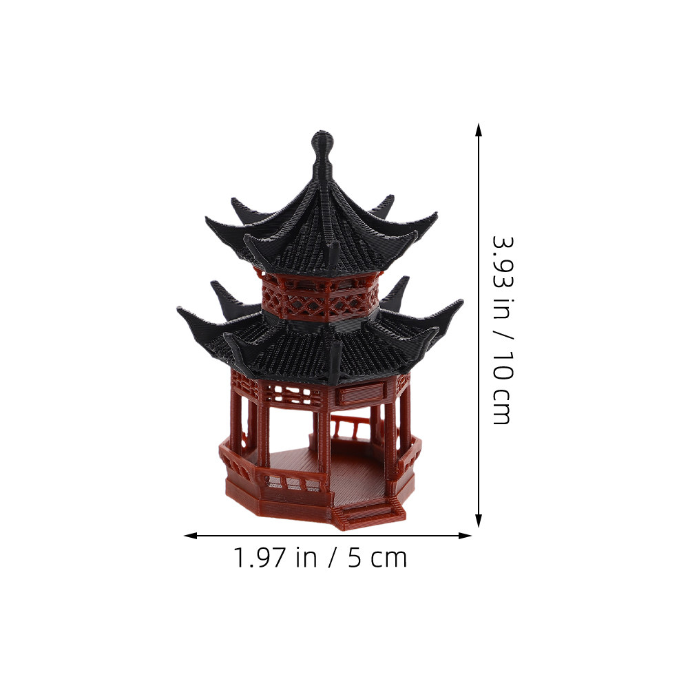 Asiatische Miniatur-Pavillonsk – Bonsai Garden Landscape Design Bewertung und Preis