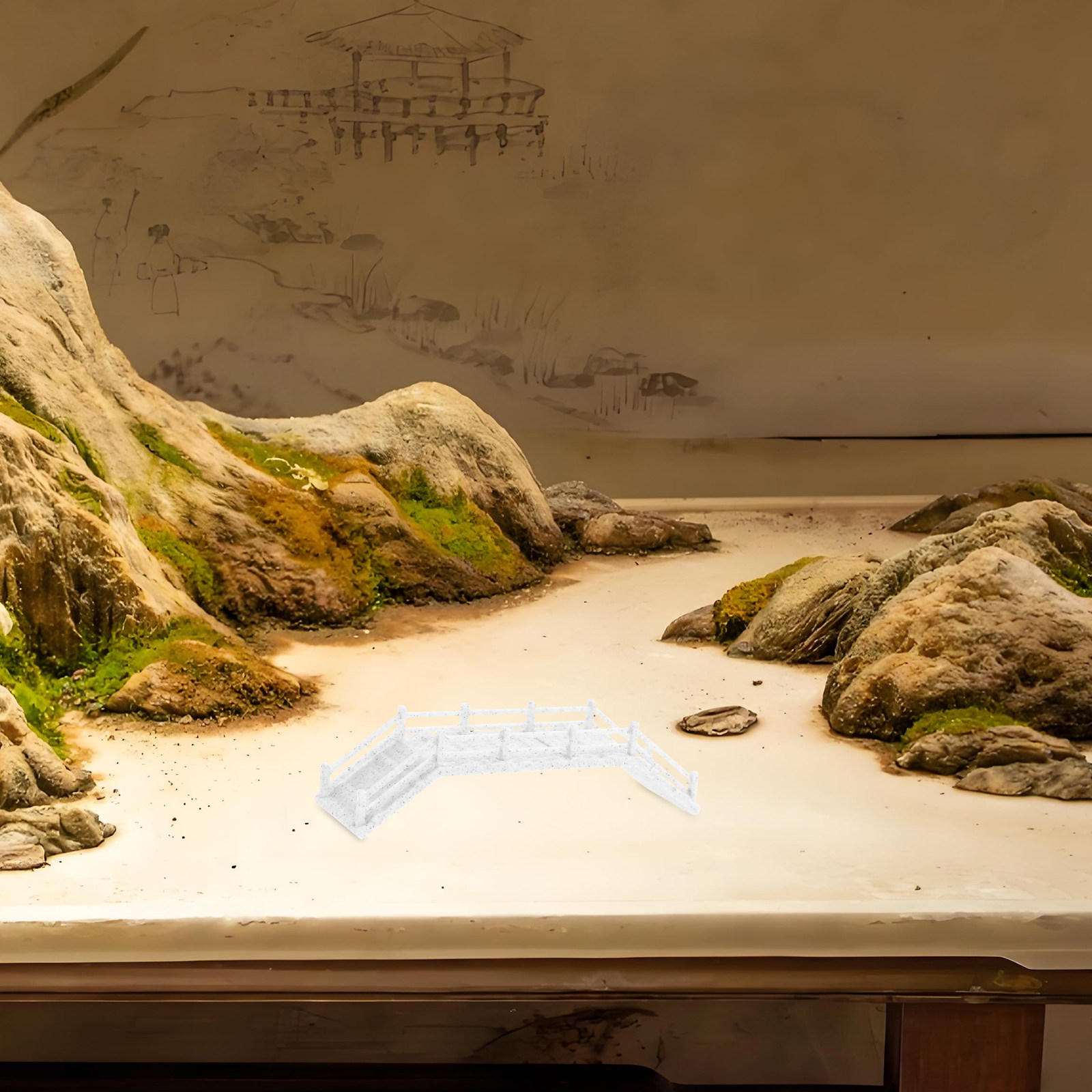 Miniatur-Chinesische Brücke im – Bonsai Garden Landscape Design Bewertung und Preis
