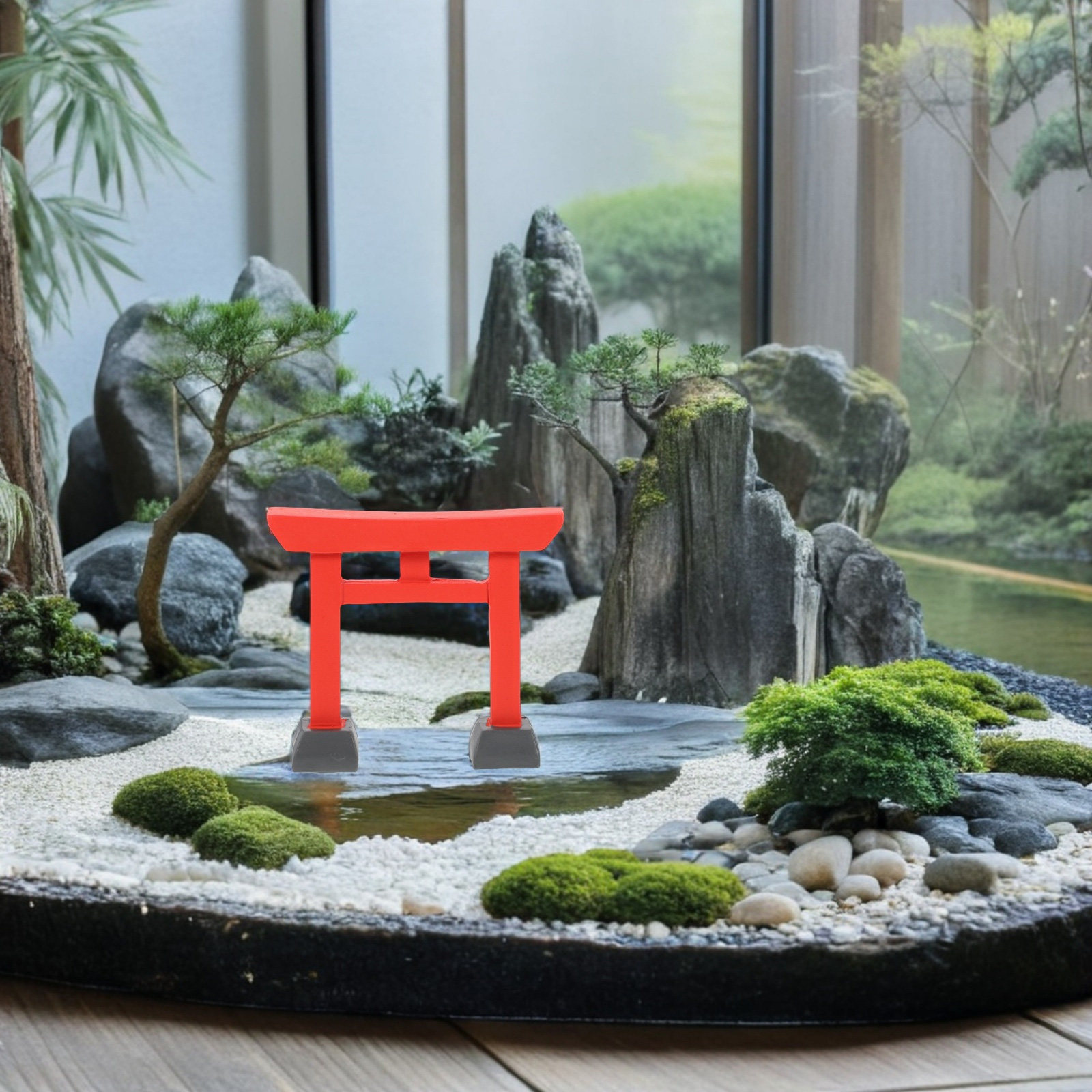 2 Stück Miniatur-Harz-Torii-To – Bonsai Garden Entrance Bewertung und Preis